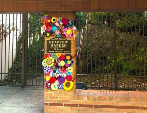 Over 300 Yarn Flowers Created by Community for New Mural