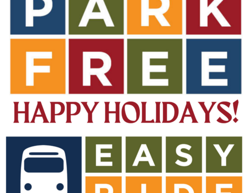 Free Holiday Parking & Bus Token Schedule